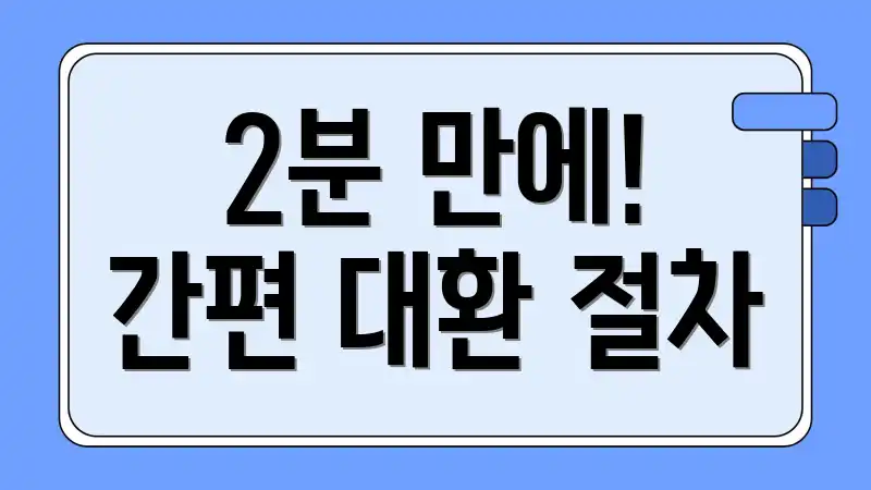 2분 만에! 간편 대환 절차