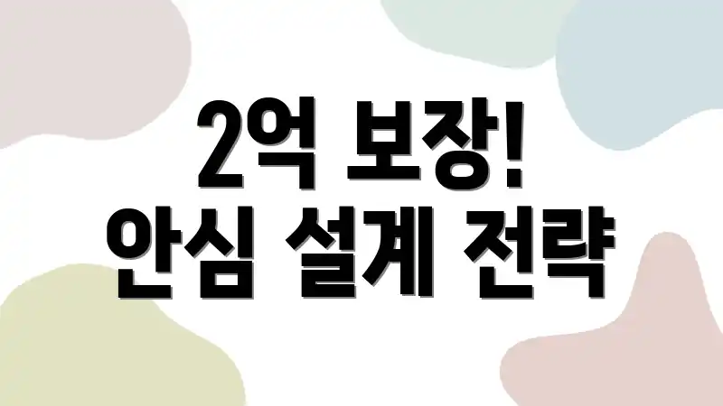 2억 보장! 안심 설계 전략