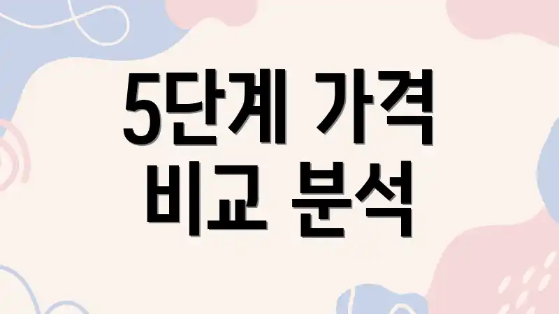 5단계 가격 비교 분석