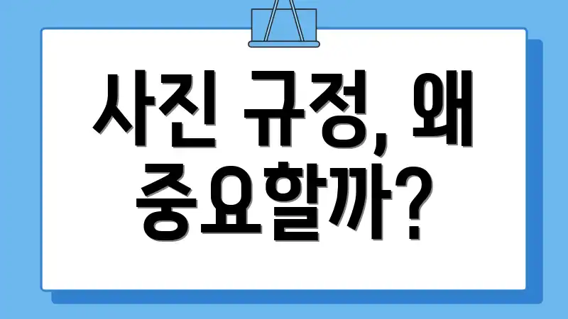 사진 규정, 왜 중요할까?